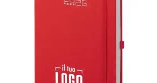 Agenda Giornaliera 2026 con Elastico Portapenne e Astuccio Personalizzabile