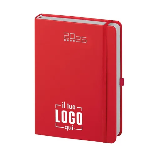 Agenda Giornaliera 2026 con Elastico Portapenne e Astuccio Personalizzabile